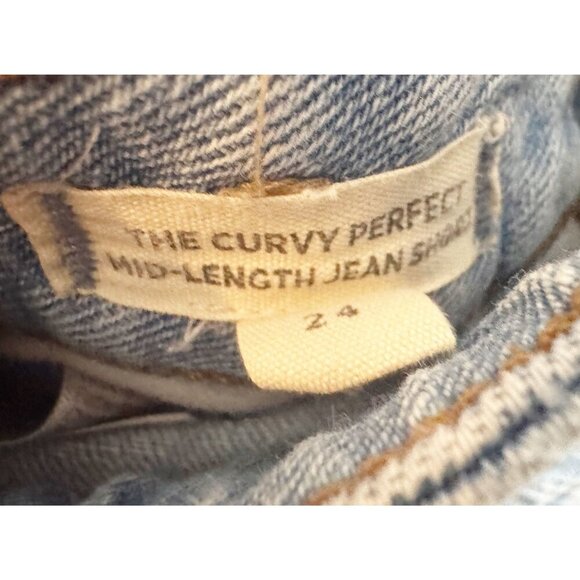 MADEWELL The Curvy Perfect Mid Length Jean Short Size 24 - Picture 7 of 8